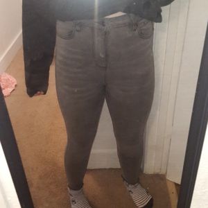 Hot Topic Gray High-wasted jeans